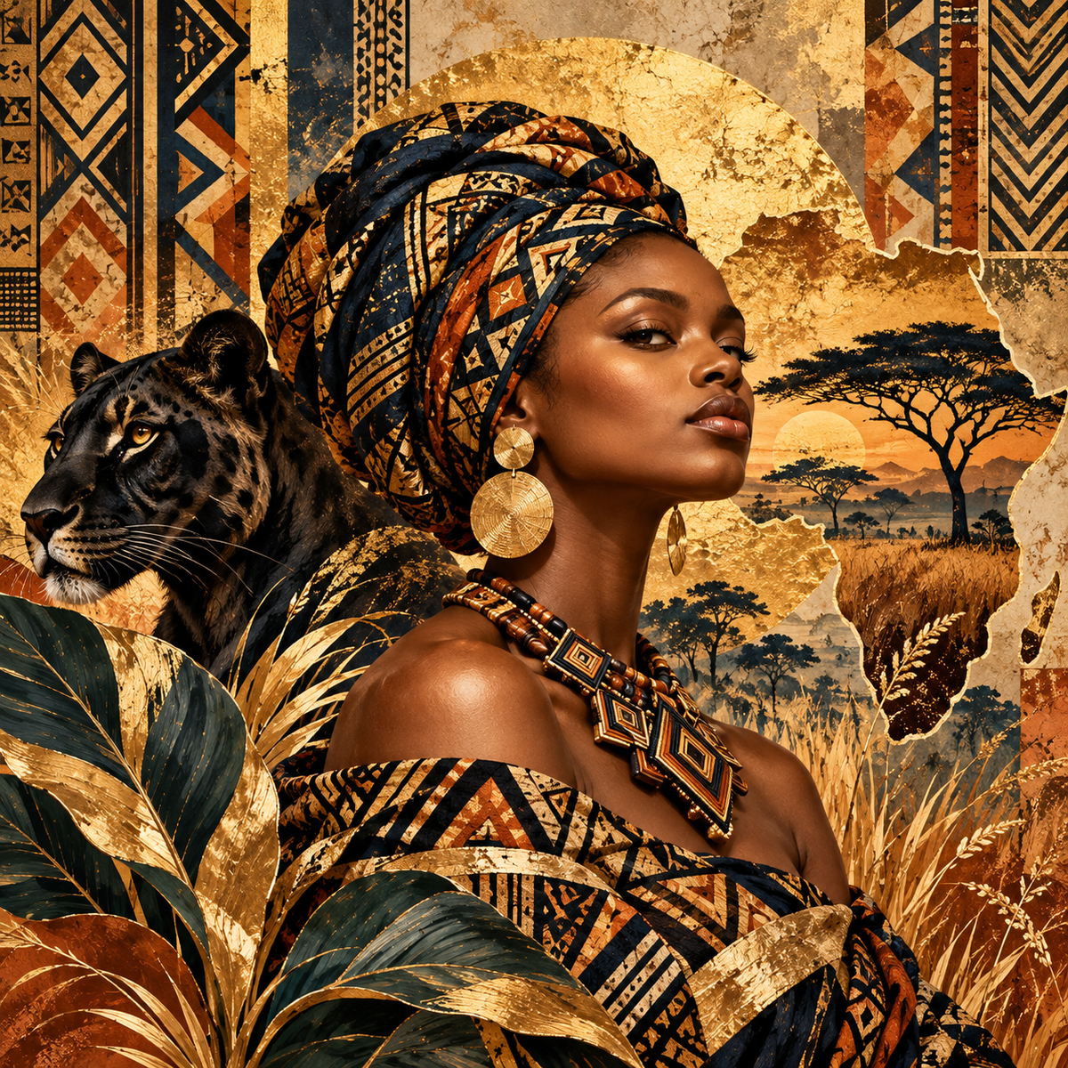 Golden Roots — African-Inspired Art