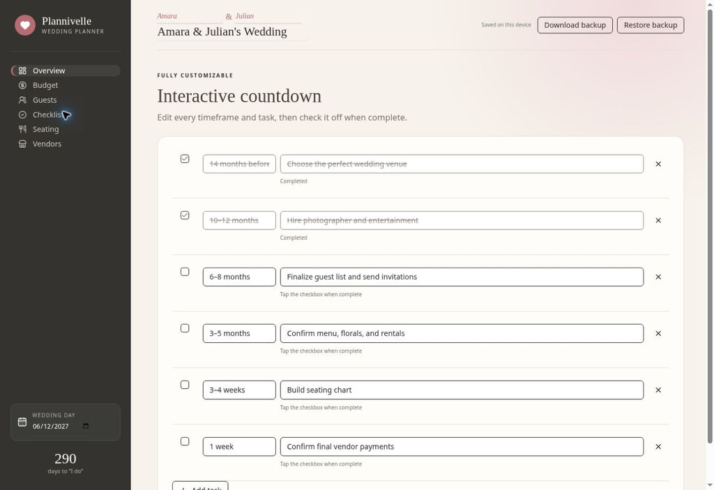 Plannivelle Wedding Planner