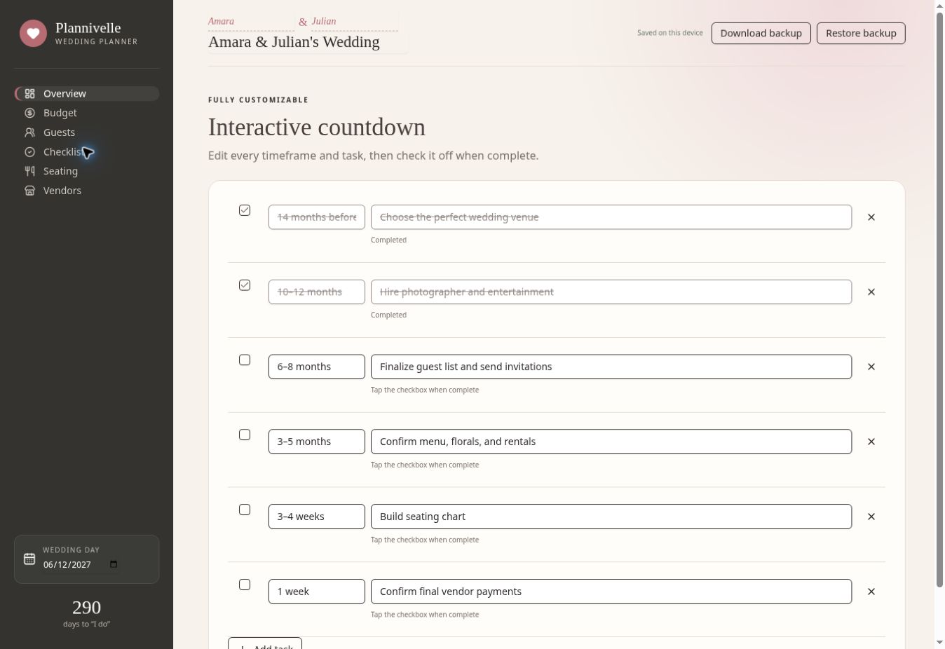 Plannivelle Wedding Planner