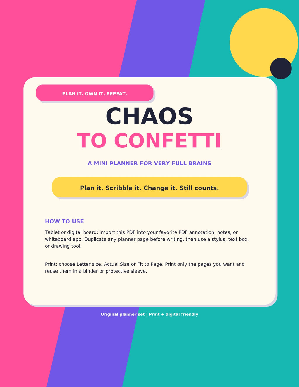 Chaos To Confetti