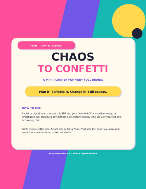 Chaos To Confetti