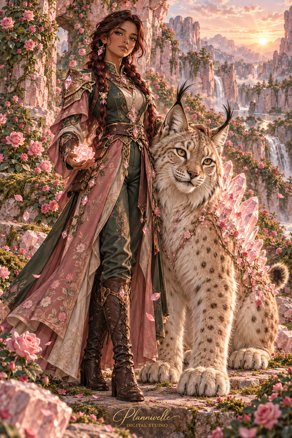 Rosequartz Lynx Guardian