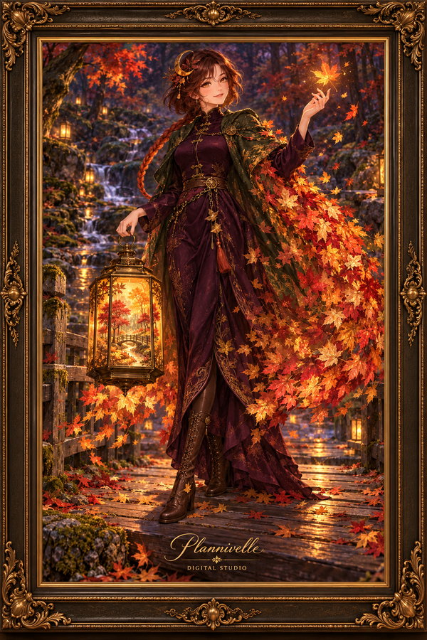 Autumn Lantern Witch