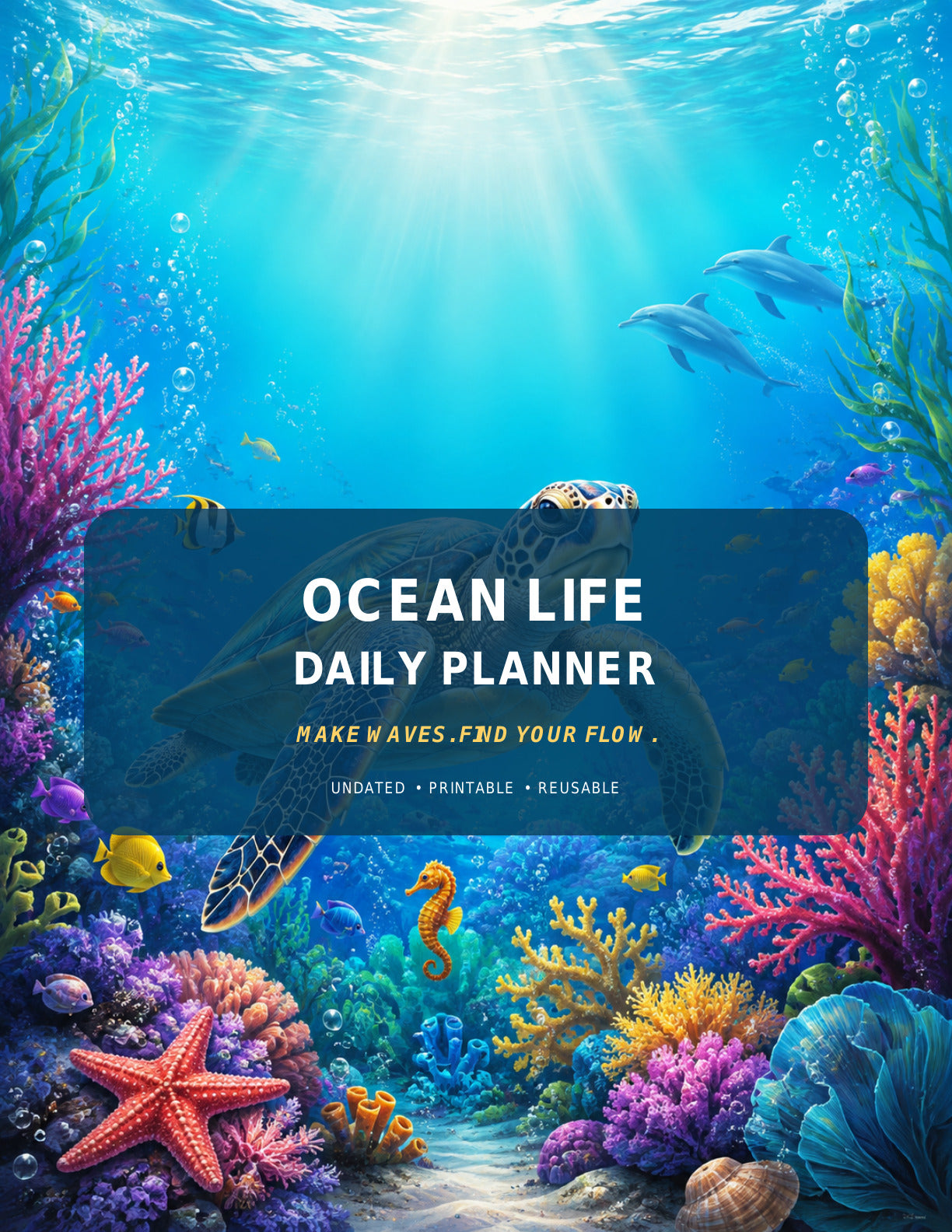 Ocean Life Daily Planner