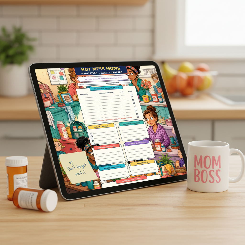 Registro de medicación + salud para mamás desorganizadas