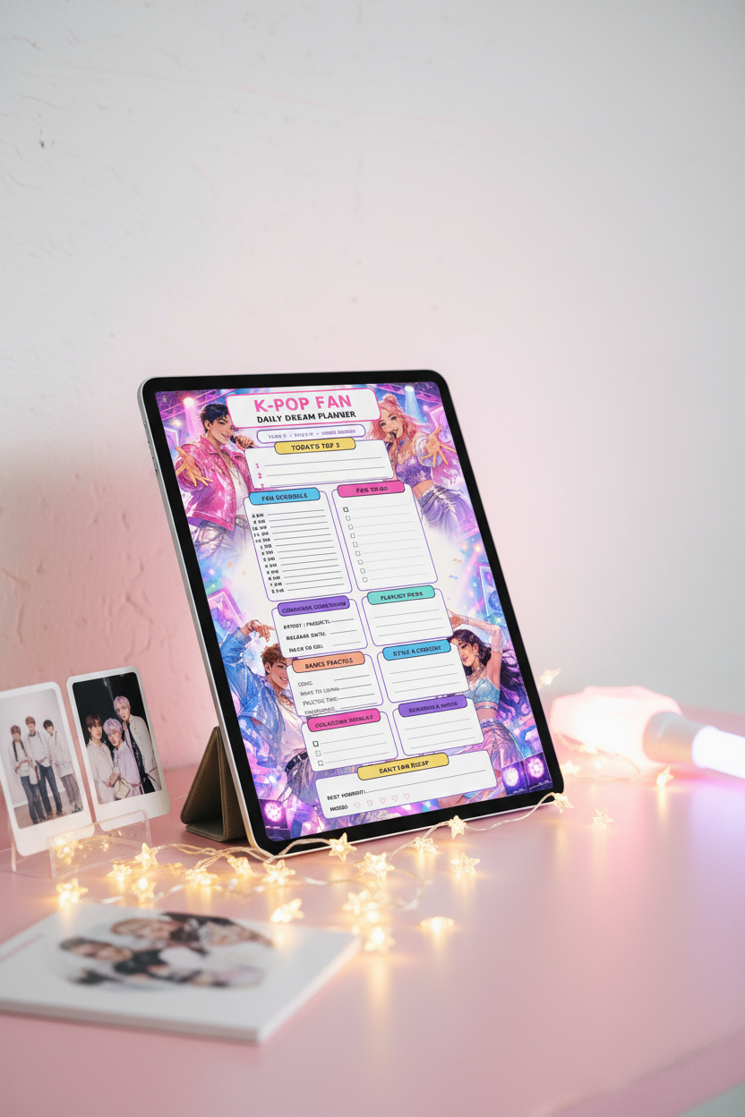 Agenda diaria de ensueño para fans del K-Pop