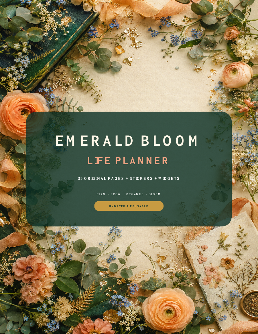 Emerald Bloom Life Planner