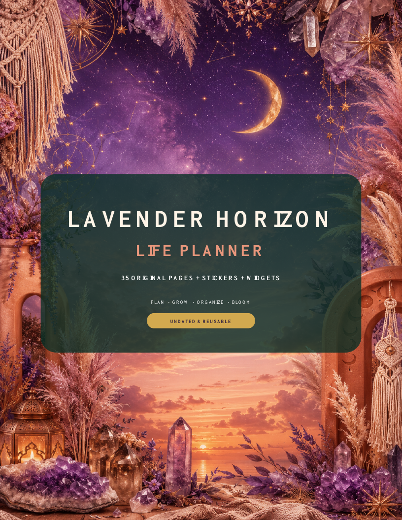 Lavender Horizon Life Planner