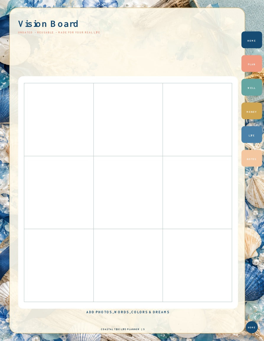 Coastal Tide Life Planner