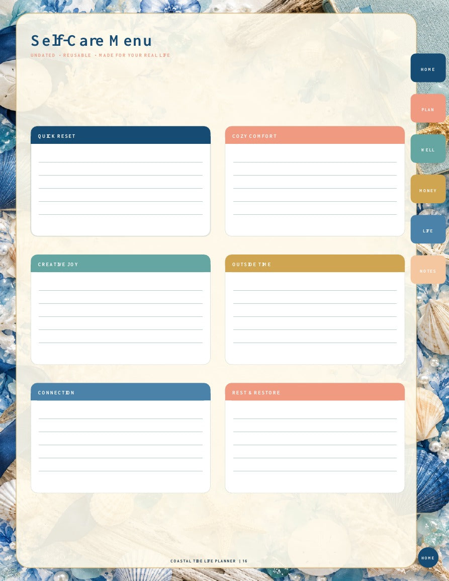 Coastal Tide Life Planner