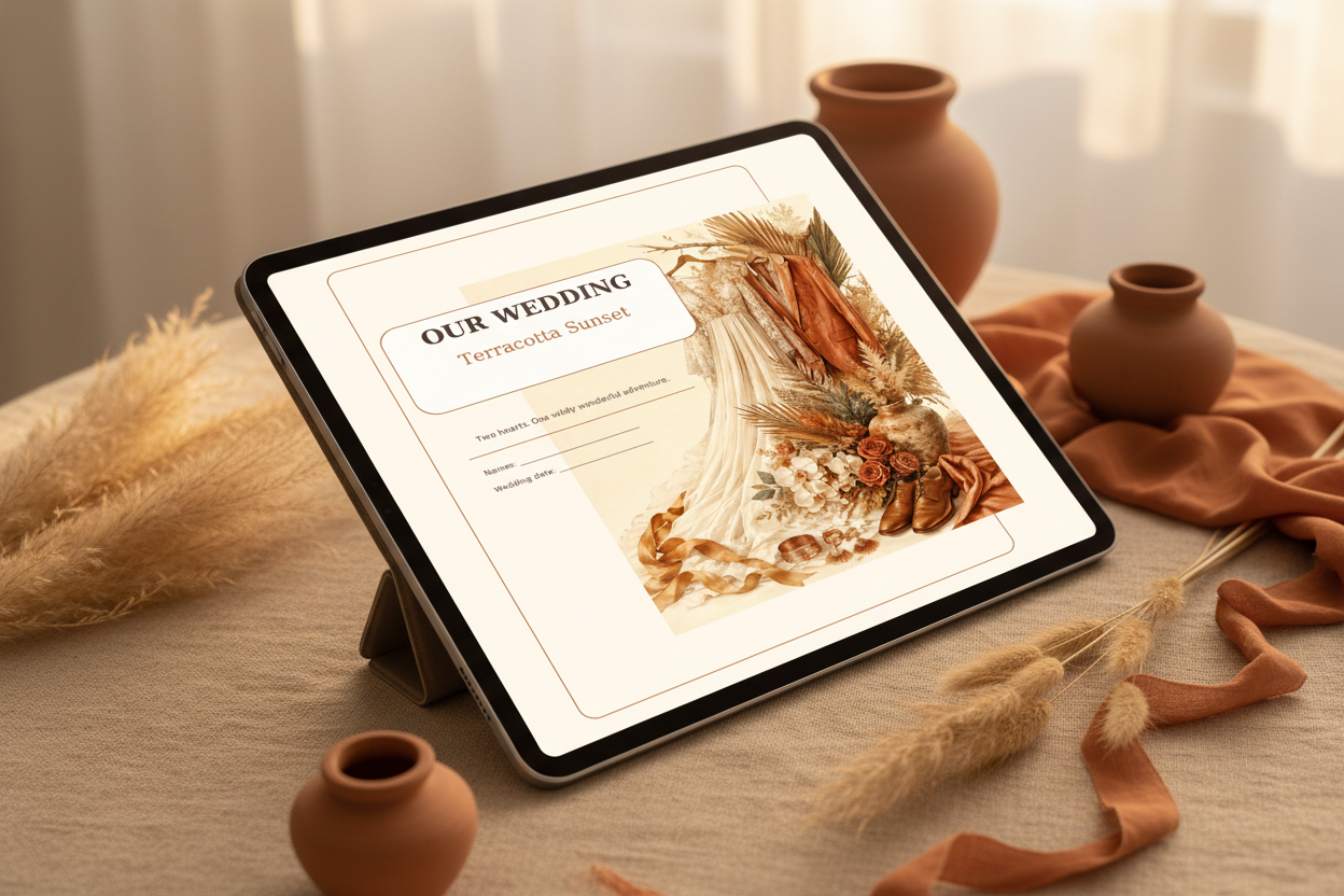 Organisateur de mariages Coucher de soleil Terracotta
